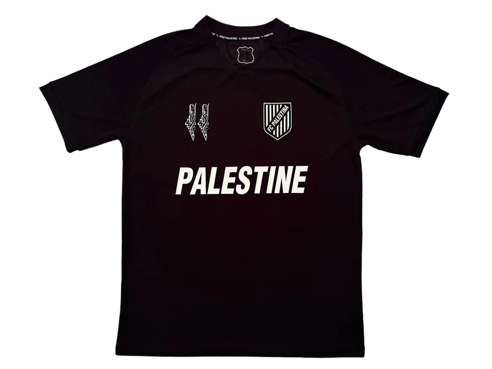 Camiseta de fútbol Palestina Edición Negra